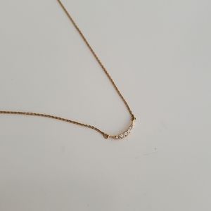 Mejuri crescent necklace